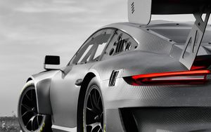 Preview wallpaper car, grey, tuning, carbon, black and white