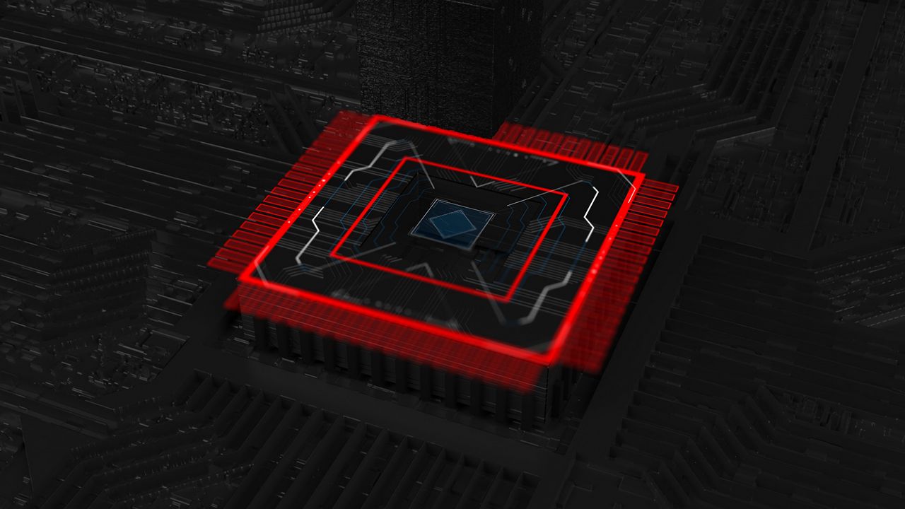 Wallpaper chip, processor, circuit, 3d