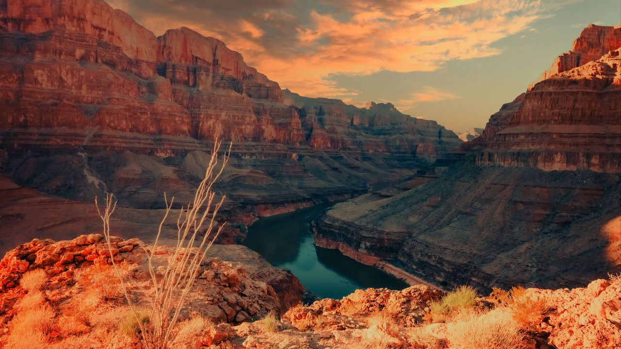 Wallpaper grand canyon, canyon, relief, nature, landscape, river