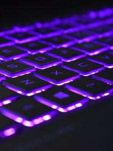 Preview wallpaper keyboard, backlight, purple