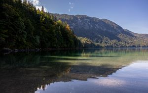 Preview wallpaper lake, landscape, nature, trees
