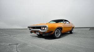 Preview wallpaper plymouth, road runner, 1971, front view