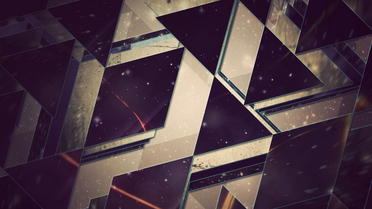 Wallpaper triangles, background, light